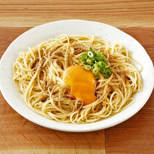 Extra fish powder and firm noodles