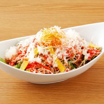 Caesar salad with plenty of crab sticks (full)