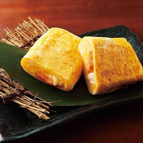 Spicy Pollack Roe and Cheese Omelet
