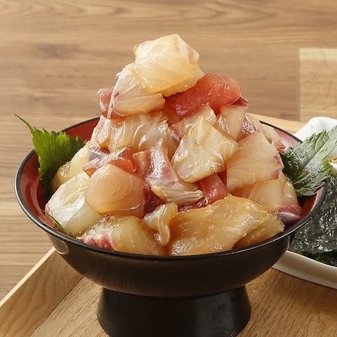 Heaping servings of fresh market fish bowl