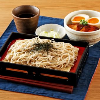 半熟うな玉丼と信州そばセット