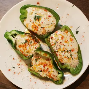 Crispy bell peppers with tonnato sauce