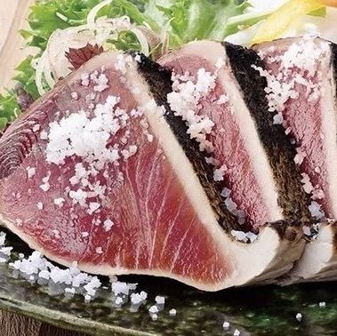 藁焼き鰹たたき