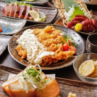 『瑞宴コース』チキン南蛮や国産親鳥のごろ焼き含8品 2時間飲み放題付 5500円⇒4500円