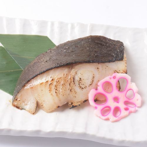 Grilled silver cod in miso sauce