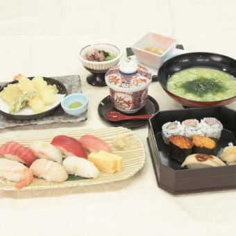 ≪季节握寿司套餐≫ 3,500日元 〜每人提供食物。用于追悼会和娱乐〜