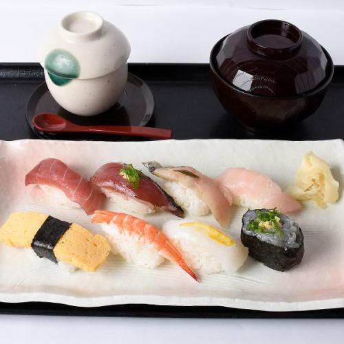 We offer nigiri sushi, tempura, and set meals with fresh ingredients.