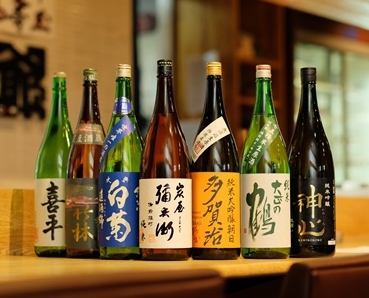 种类繁多的冈山当地清酒