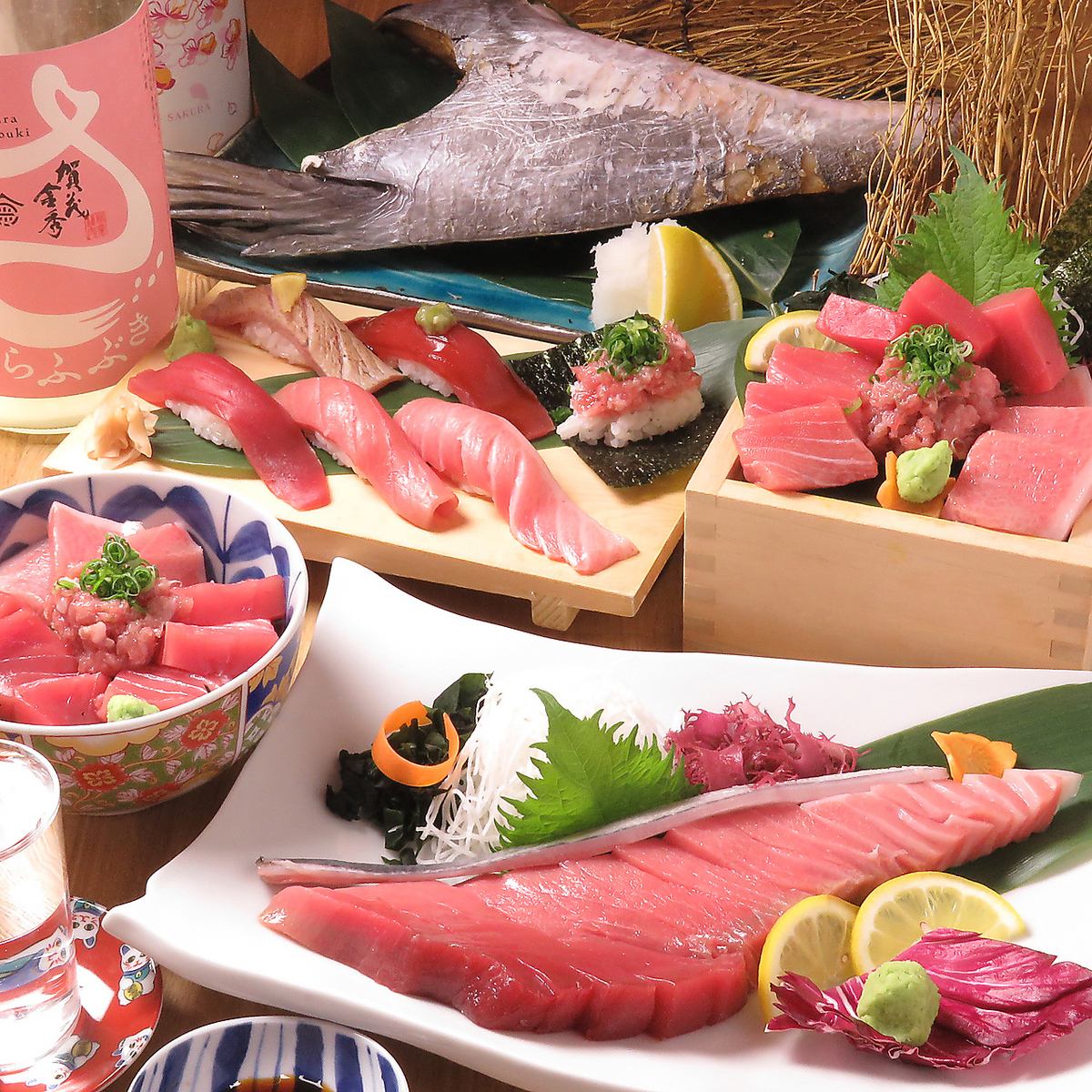 海鮮を食べるなら【つるべ】鮮度抜群一切冷凍をしない本まぐろが旨い！