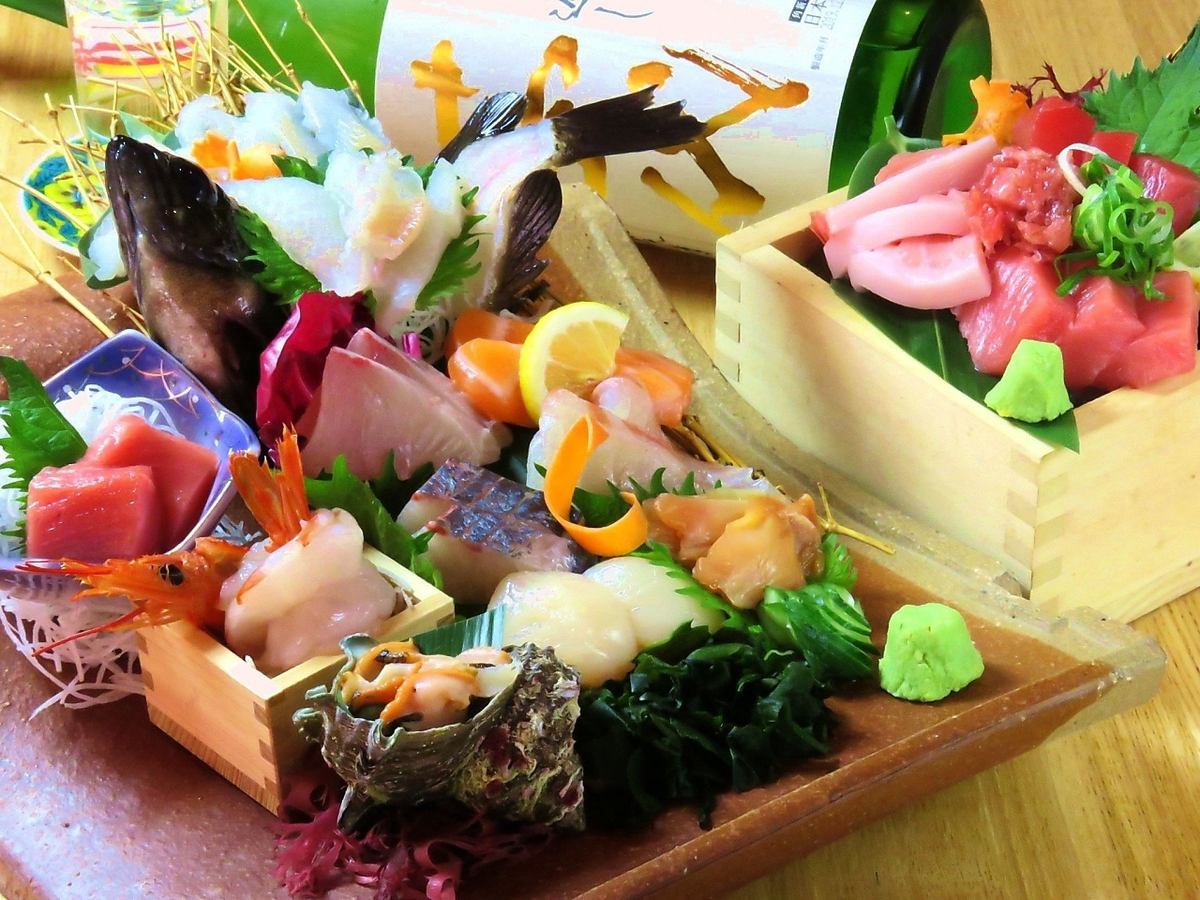 ≪個室完備≫鮮度抜群！一切冷凍しない本まぐろと旬の活魚が旨い