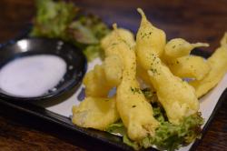 島らっきょの天ぷら