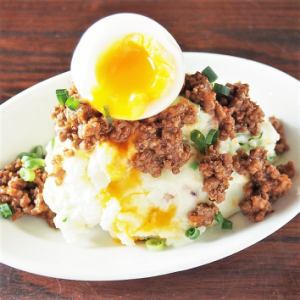 Meat and miso potato salad