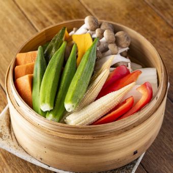 《温野菜》 旬の野菜のせいろ蒸し