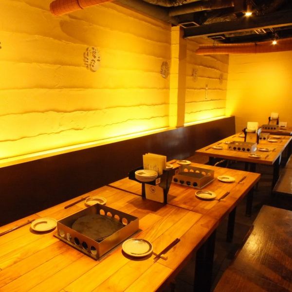 [Table seats: Up to 45 banquets!] The atmosphere of a calm adult.Popular seats with many reservations ♪ Semi-private space popular for petit banquets of about 4 to 6 people