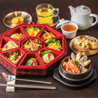 祗園「Kusetsuita」午餐套餐 2,178日圓（含稅） 韓國京都女子協會蔬菜