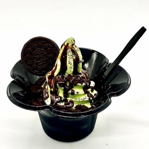 Oreo Matcha Soft Serve