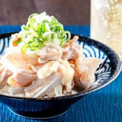 Chicken skirt steak with ponzu sauce
