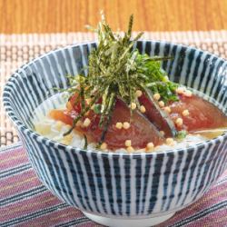 Sesame mackerel chazuke