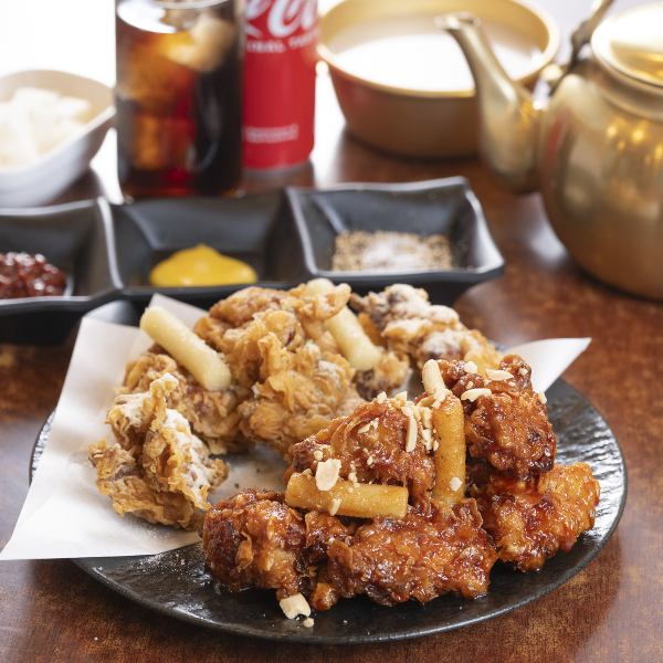 【がっつり食べたい方におススメ★】チキンハーフ＆ハーフ（フライド・ヤンニョム）6P1683円/12P3366円