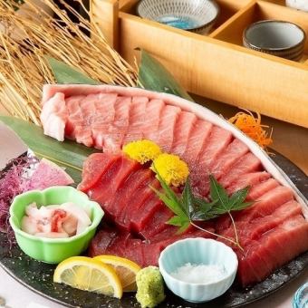 『マグロと黒毛和牛の贅沢コース』豪華8品 2時間飲み放題付 5500円⇒4500円