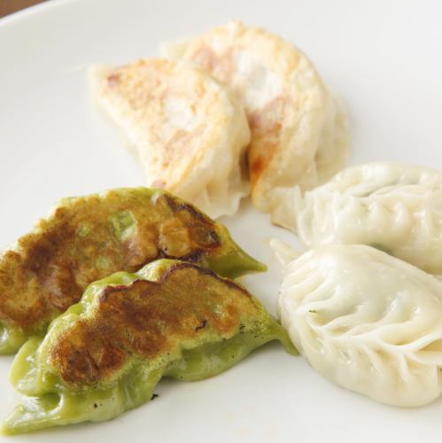 三種類の餃子盛合せ (各2個)