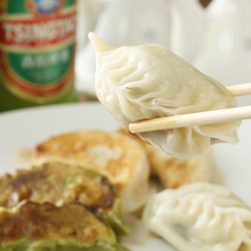 三種類の焼餃子盛合せ(各2個)