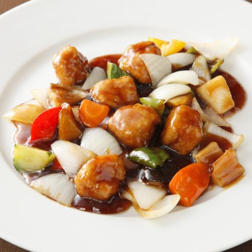 昔ながらの酢豚