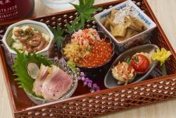 Assortment of five kinds of soba noodles