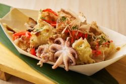 Octopus tempura