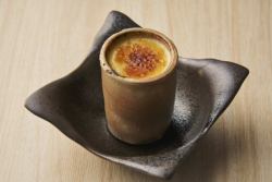 Homemade buckwheat tea brulee