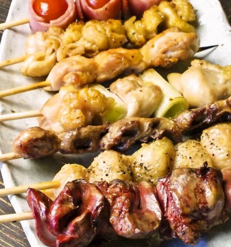 Exquisite roasting over charcoal! Skewers!