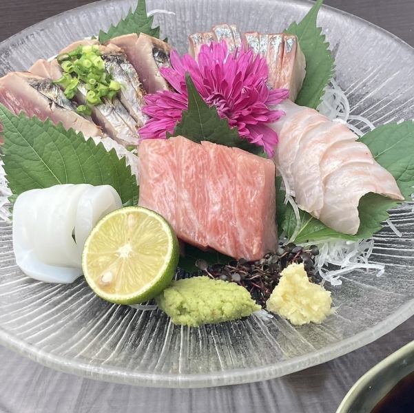 [◆Sashimi assortment◆] The finest seafood! An exquisite harmony of flavor and freshness! Great compatibility with Japanese sake◎