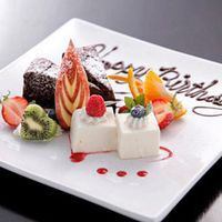 メッセージ付ドルチェ盛り合わせ