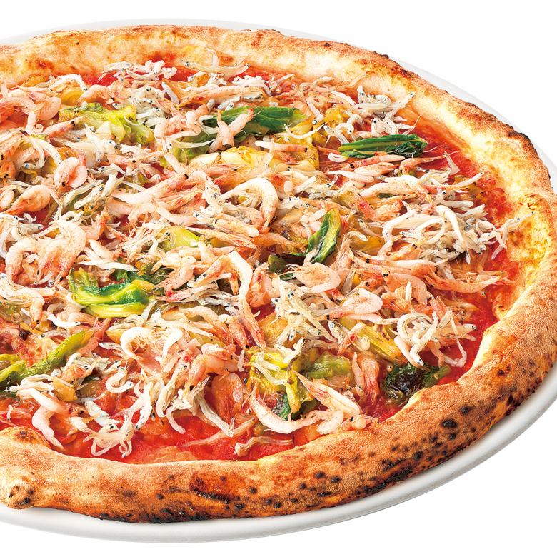 釜揚げしらすと桜海老のピッツァ