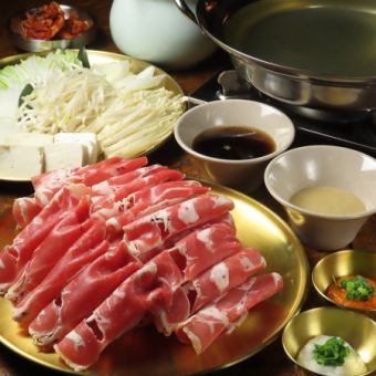 【鍋コース】ラムしゃぶ食べ放題＆サッポロクラシック生付90分飲み放題 4800円
