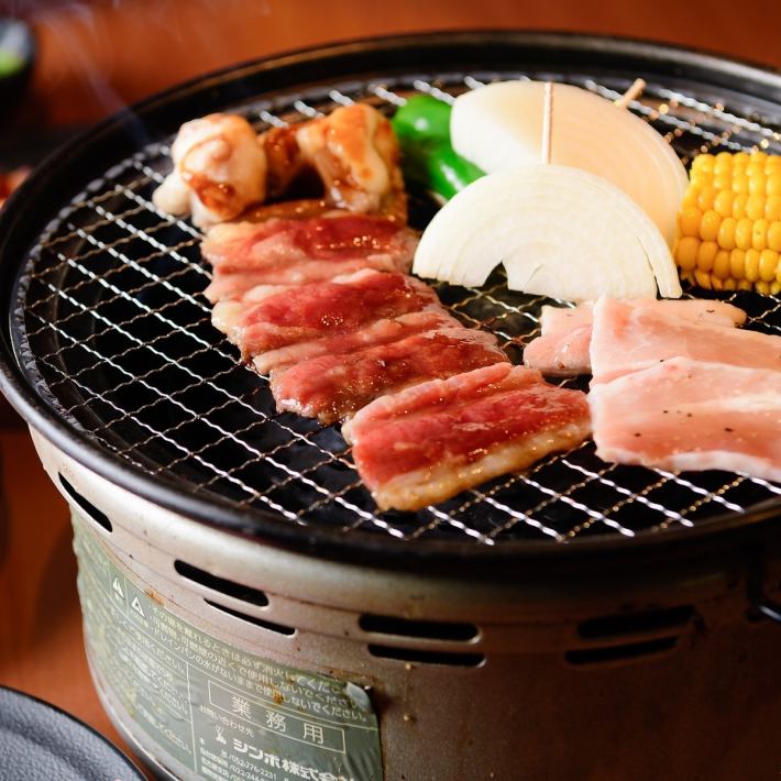 食べ放題のみ 21時以降 お手頃プラン70種以上食べ放題コース1980円 焼肉食べ放題 カルビ市場 博多駅筑紫口店