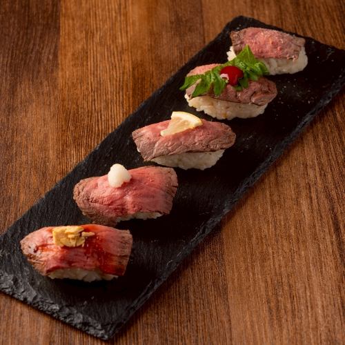肉寿司5貫盛り