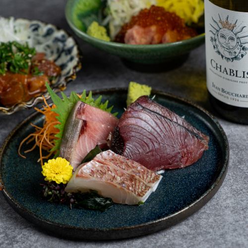 旬の刺身と創作和食