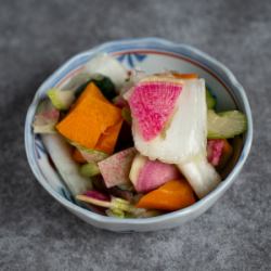 Homemade pickled herbs