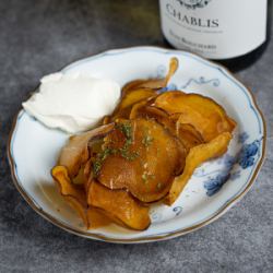 Sweet potato mascarpone made with Beni Azuma