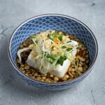 寄せ豆腐と香味野菜