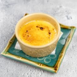 Homemade baked pudding