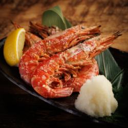 赤エビの塩焼き2尾