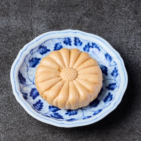 鶏白レバーとあんぽ柿の最中