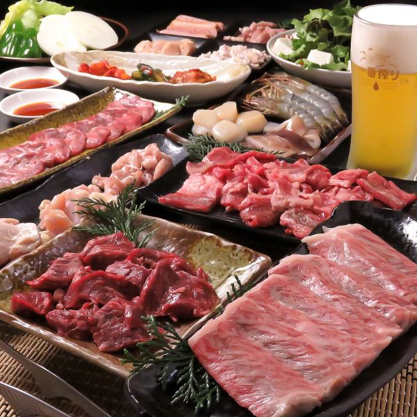 【飲み放題付き◎黒毛和牛希少部位がこの価格！】黒毛和牛を愉しむ贅沢な時間を♪”おすすめコース”