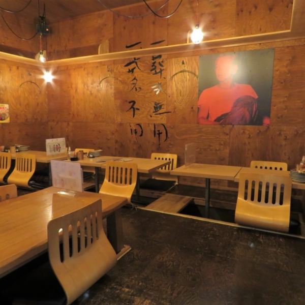 A banquet for up to 20 people is possible in the sunken kotatsu seats where you can relax and relax in a calm atmosphere.