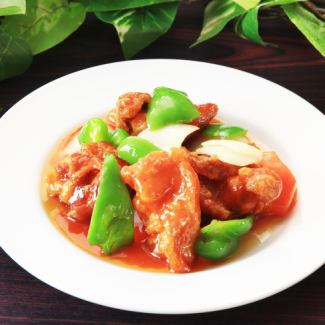 43. Chicken with sweet and sour sauce [* Photo] / 44. Stir-fried chicken with douchi