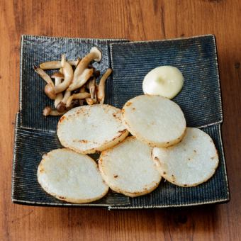 しめじと山芋の塩焼き