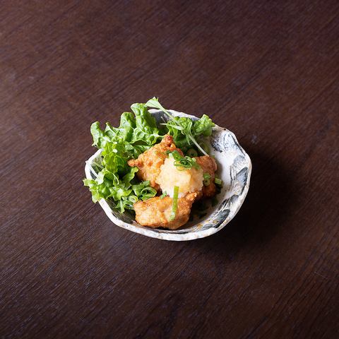 炸鸡配白萝卜丝和柚子醋(3块)