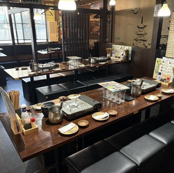 35名様～最大60名様貸切OK。門前仲町での会社宴会・同窓会・打ち上げ・結婚式の2次会など幅広くご活用ください！お座敷席・掘り炬燵席 or テーブル席。人数に合わせて席を配置換え可能な居酒屋です♪20名様以下のお客様にも最適なお席もございます！カウンターも大人気。【ネット予約でポイントが使えるようになりました】